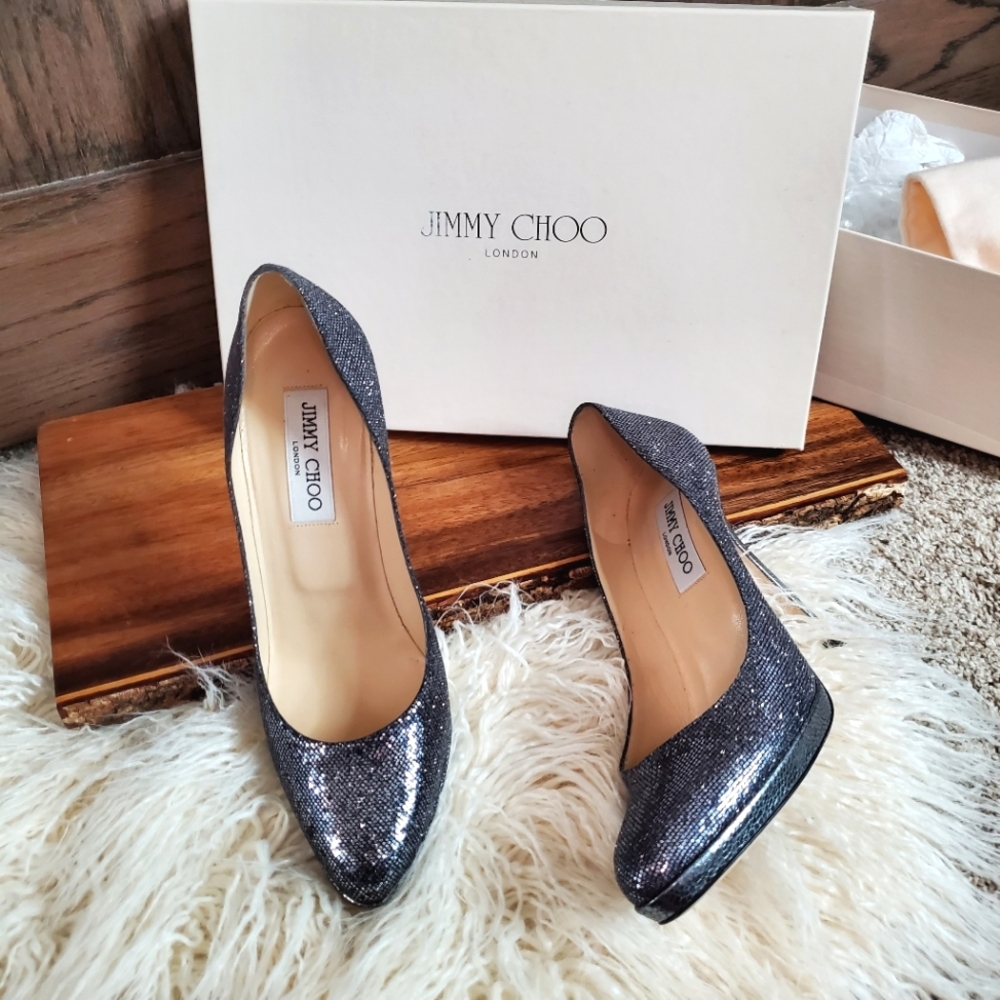 Jimmy Choo Gunmetal Pumps